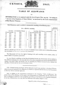 The Census notice for 1841