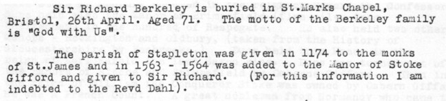 photo of extract from parish registers