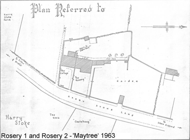 Map of The Rosery and Maytree Harry Stoke