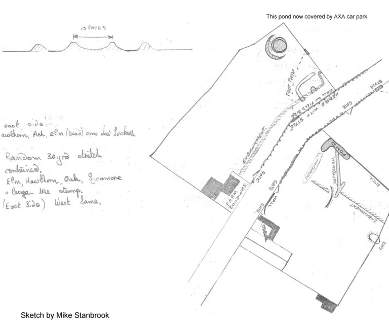 map of Harry Stoke Ponds