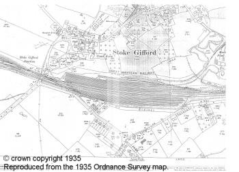 Map Stoke Gifford  1935