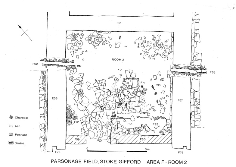 Excavations at Parsonage Fields Room at area F