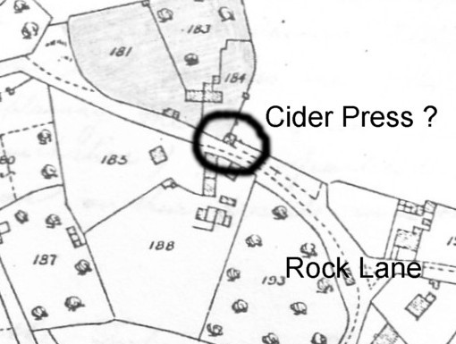 location map for cider press on rock lane