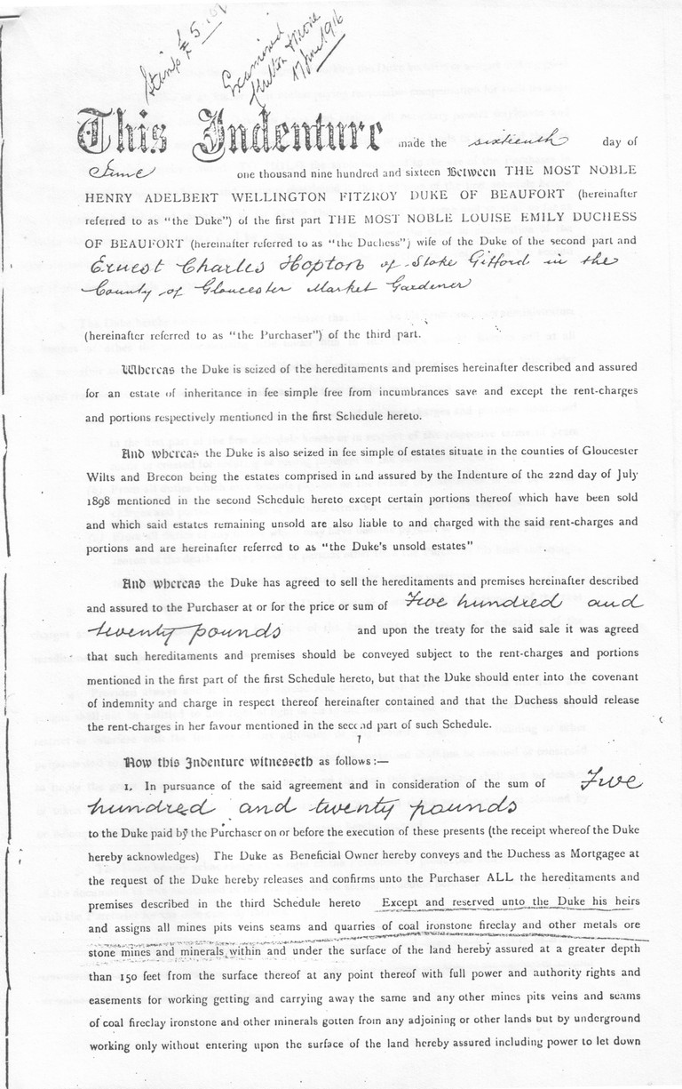 photo of sale documents
