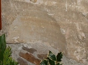 Photograph of St Michaels Church stoupe in porch