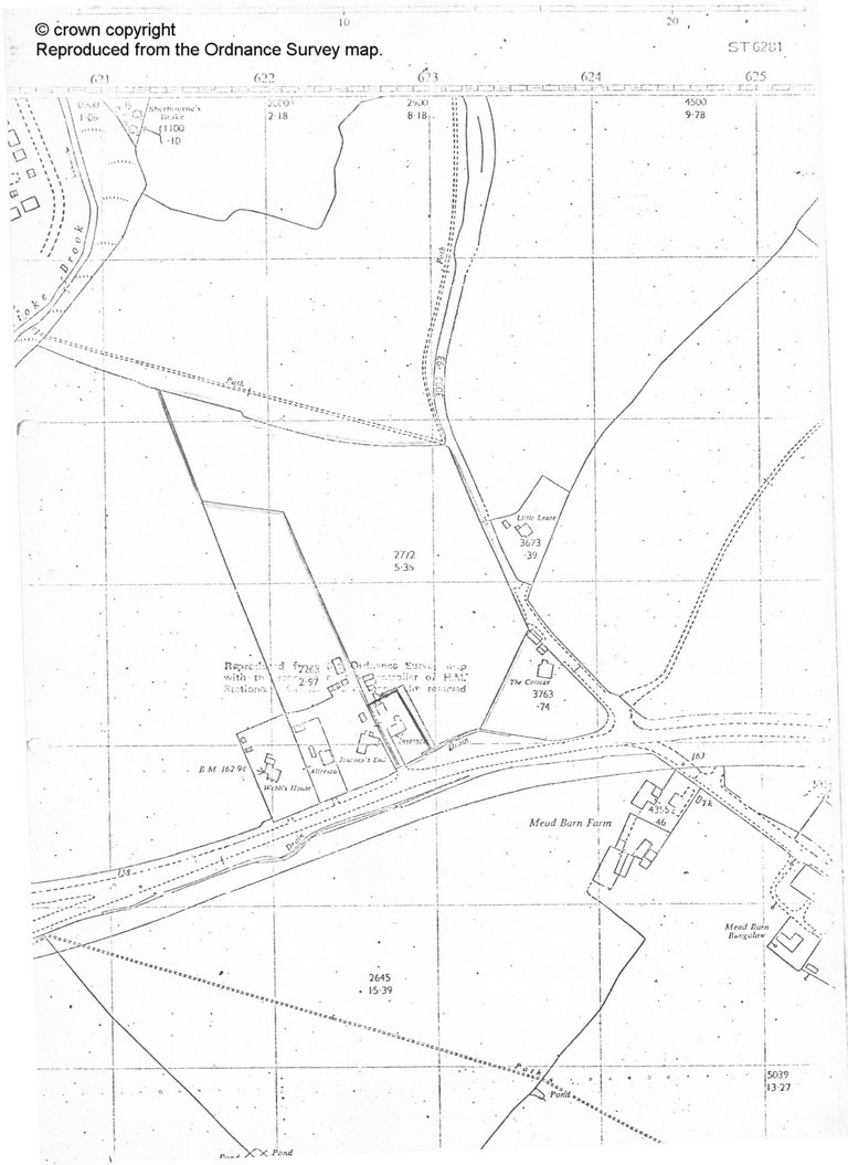 Map of location of Stoke Gifford typical Cottage