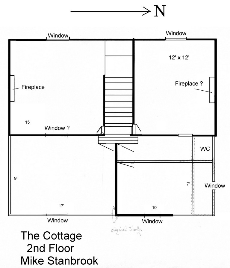 Plan of  Stoke Gifford typical Cottage