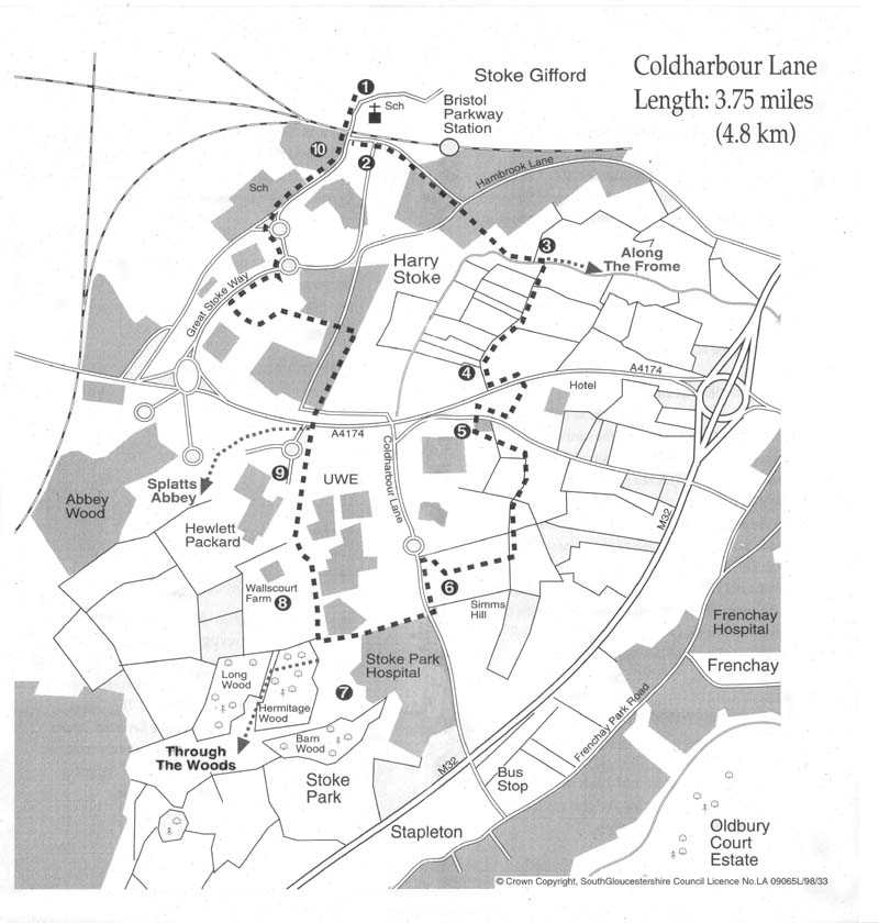Coldharbour walk map