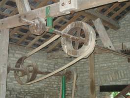 Walls court Farm pulley wheel