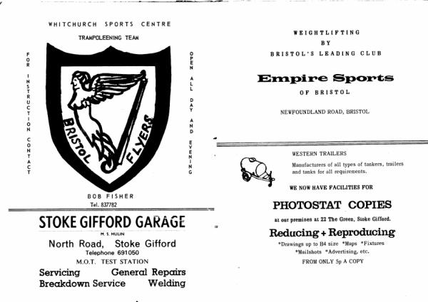 
Photo of Stoke Gifford Field day programme