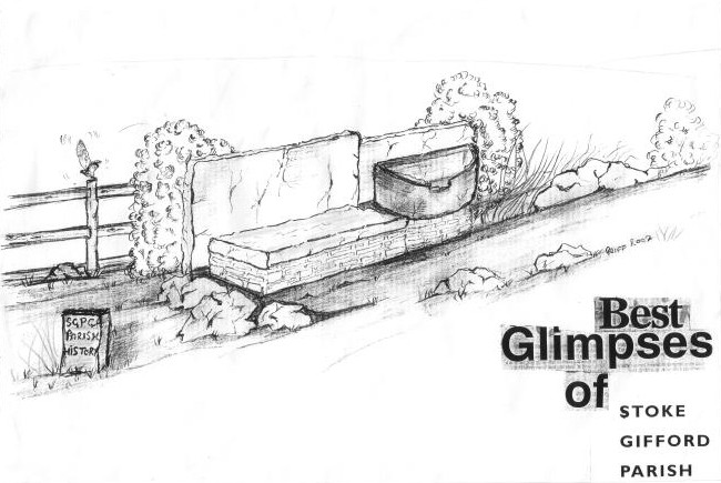 Sketch of proposed use of old stone pieces from the village